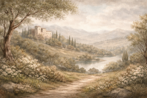 Fototapeta Toscany Slow Living - Wloski Pejzaz